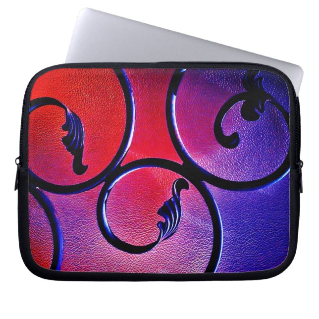 Regenboogbladeren Laptop Sleeve (Voorkant)