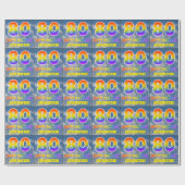Regenboogblik "80" & "GELUKKIGE VERJAARDAG", Wolke Cadeaupapier (Vlak)
