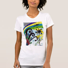 regenboogbloem t-shirt