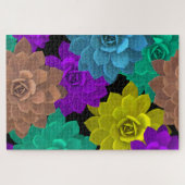 regenboogbloemen puzzel legpuzzel (Horizontaal)