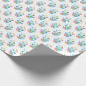 Regenboogbloemknobbels Cadeaupapier (Hoek)