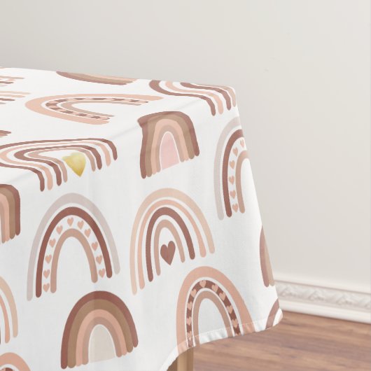 Regenboogblush Gold Baby shower Tafelkleed (Voorbeeld)