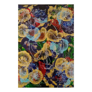 Regenboogbobcat-explosie Perfect Poster