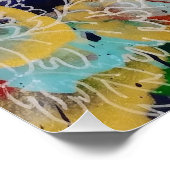 Regenboogbobcat-explosie Perfect Poster (Hoek)