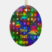 Regenboogbomen Keramisch Ornament (Rechts)