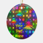 Regenboogbomen Keramisch Ornament (Links)