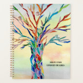 Regenboogboom Aangepaste naam Planner (Voorkant)