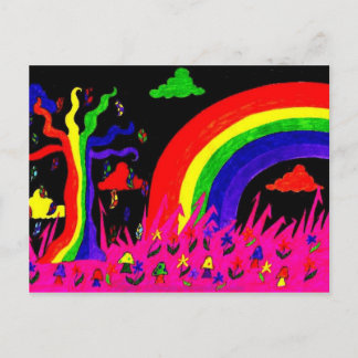 Regenboogboom Briefkaart