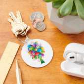 Regenboogboom Sleutelhanger