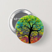 Regenboogboom van de Button van de bosmuis (Voorkant /achterkant)