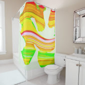 Regenboogborstel Douchegordijn (In situ)