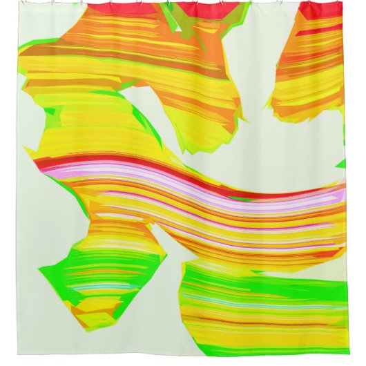 Regenboogborstel Douchegordijn (Voorkant)