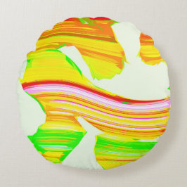 Regenboogborstel Rond Kussen