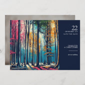 Regenboogbos Save The Date (Voorkant / Achterkant)