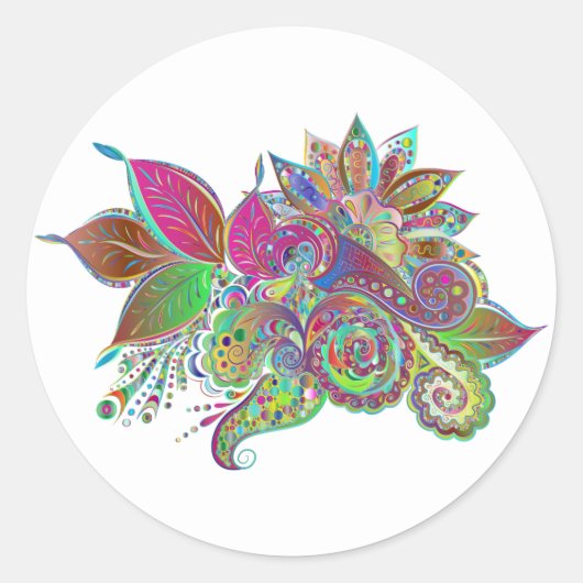 regenboogbouquet stickers (Voorkant)