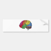 Regenboogbrain Bumpersticker (Voorkant)