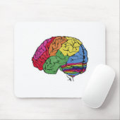 Regenboogbrain Muismat (Met muis)