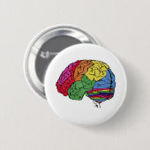 Regenboogbrain Ronde Button 5,7 Cm (Voorkant /achterkant)