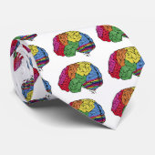 Regenboogbrain Stropdas (Opgerold)