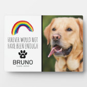 Regenboogbrug | Aandenken aan huisdier Fotoplaat (voorkant)