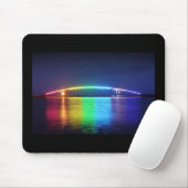 regenboogbrug mousepad muismat (Met muis)