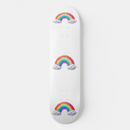 Regenboogbrug naar dromen skateboard