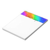 "Regenboogbubbels" Notitieblok (Gedraaid)