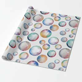 Regenboogbubels Cadeaupapier