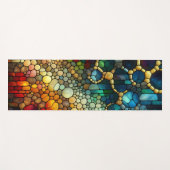 Regenboogbubels Yogamat (Voorkant (horizontaal))