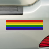 RegenboogBumpersticker Bumpersticker (Op auto)