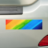 RegenboogBumpersticker Bumpersticker (Op auto)