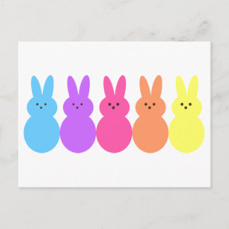 Regenboogbunnies Briefkaart