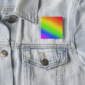 RegenboogButton Vierkante Button 5,1 Cm (In situ)