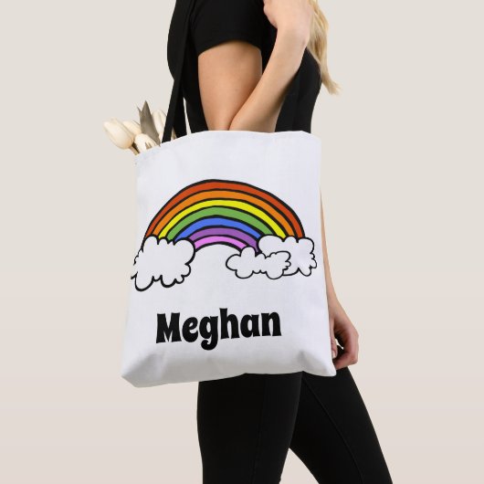 RegenboogCanvas tas (Dichtbij)