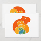 Regenboogcapibara's Bedankkaart (Voorkant / Achterkant)