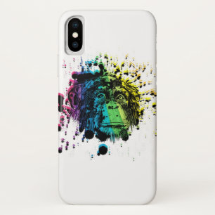 Regenboogchimpansee iPhone X Hoesje