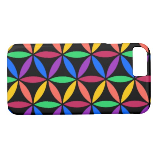 Regenboogcirkels Case-Mate iPhone Case (Achterkant (Horizontaal))