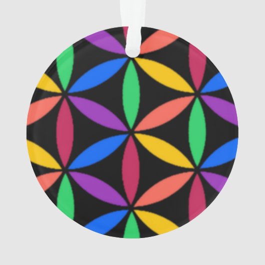 Regenboogcirkels Ornament (achterkant)