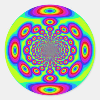 Regenboogcirkels Ronde Sticker