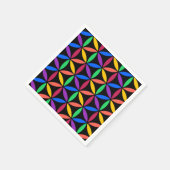 Regenboogcirkels Servetten (Hoek)