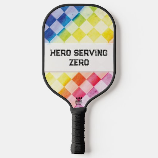 Regenboogcontroles Pickleball Paddle (Achterkant)