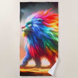 Regenboogcreatie Strandlaken