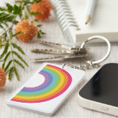 Regenboogdag Pride Sleutelhanger (Voorkant Rechts)