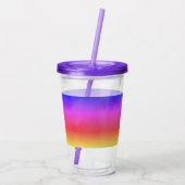 Regenboogdamp Acryl Drinkbeker (Achterkant)