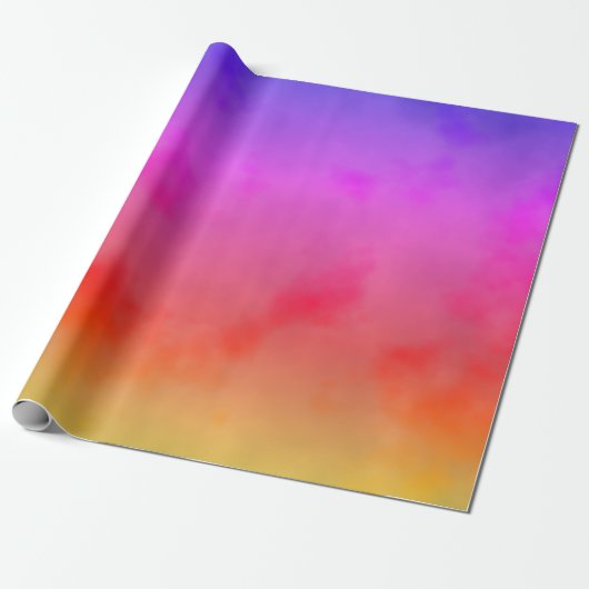 Regenboogdamp Cadeaupapier (Uitgerold)