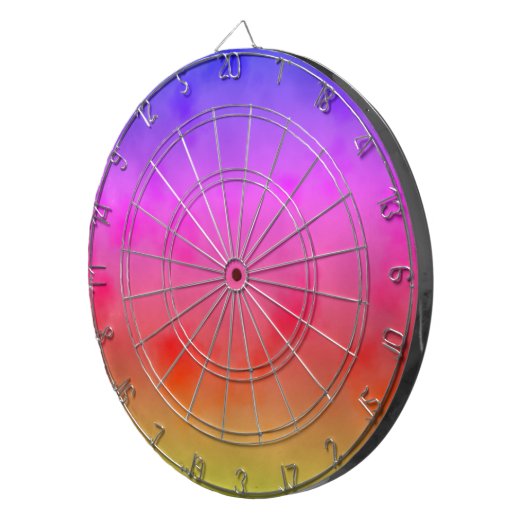 Regenboogdamp Dartbord (Voorkant Rechts)