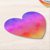 Regenboogdamp Kartonnen Onderzetters (Gekanteld)