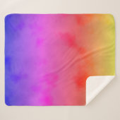 Regenboogdamp Sherpa Deken (Voorkant (horizontaal))