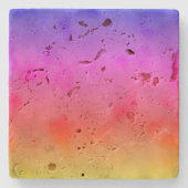 Regenboogdamp Stenen Onderzetter (Voorkant)