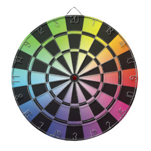Regenboogdartboard 3 dartbord